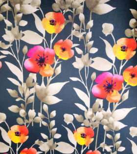 Printed DTY - Floral - Bottle Green