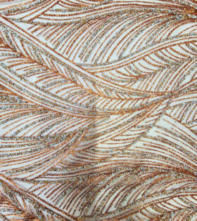 Two Tone Metallic Tulle D#5 - Rust