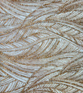 Two Tone Metallic Tulle D#5 - Nude