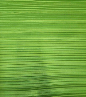 Pleated Satin (Foil) - Lime