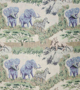 Tapestry Upholstery Fabrics - Elephant