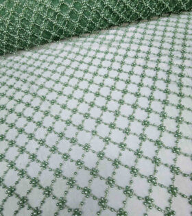 Diamond Pearl Tulle - Green