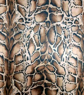 Digital Printed Duchess Satin - Natural
