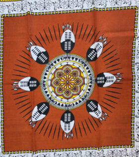 Khanga Cotton - Calabash - Rust