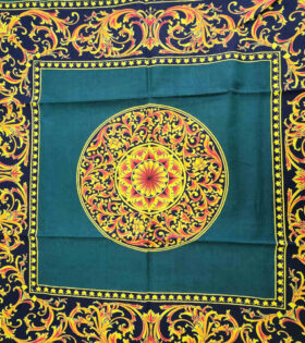 Khanga Cotton - Versace - Bottle Green
