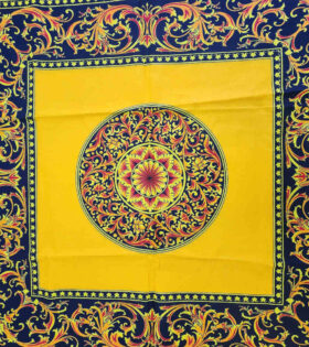 Khanga Cotton - Versace - Canary Yellow
