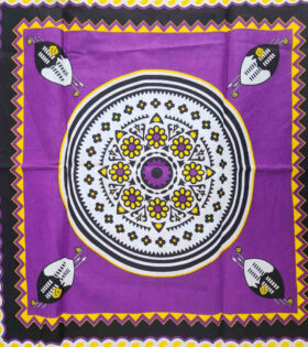 Khanga Cotton - Calabash - Purple
