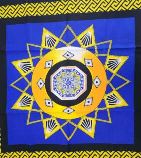 Khanga Cotton - Star - Royal Blue