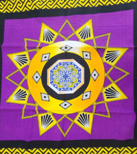 Khanga Cotton - Star - Purple