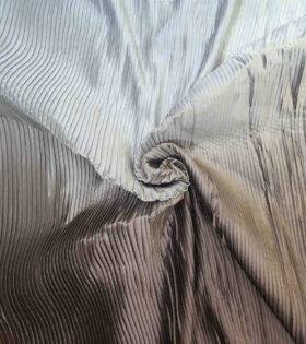Ombre Pleated Satin - Mocha