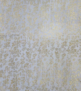 Printed Plisse Satin (Foil) - White