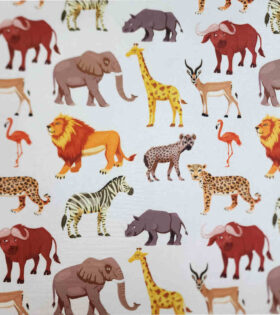 Printed Mini Matt - The Wild - White