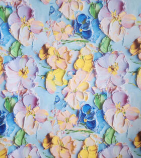 Digital Printed Duchess Satin - Floral
