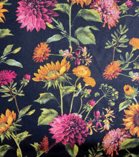 Printed Mini Matt - Sunflower - Black