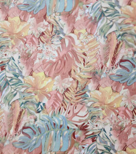 Printed Mini Matt - Tropical Leaves - Dusty Pink