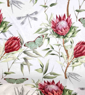 Printed Mini Matt - Protea - Off White