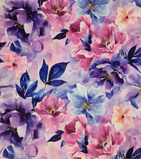 Printed DTY - Floral - Lavender
