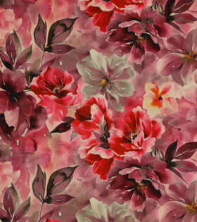 Printed DTY - Floral - Dusty Pink