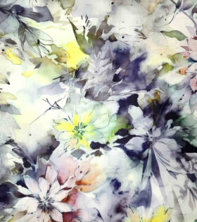 Printed DTY - Floral - Green