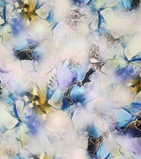 Digital Printed Duchess Satin - Abstract