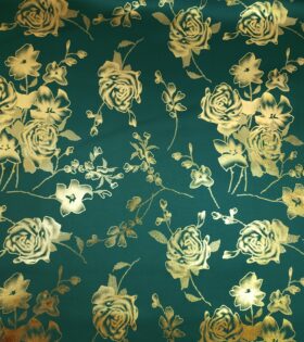 Plain Foil Duchess Satin - Bottle Green