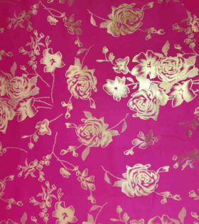 Plain Foil Duchess Satin - Cerise Pink