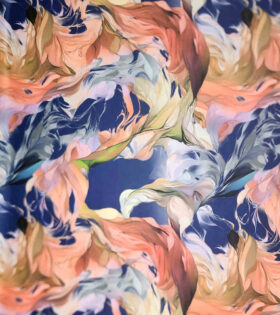 Digital Printed Duchess Satin - Abstract