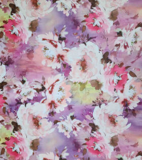 Digital Printed Duchess Satin - Floral