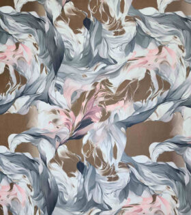 Digital Printed Duchess Satin - Abstract