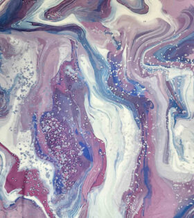 Digital Printed Duchess Satin - Abstract