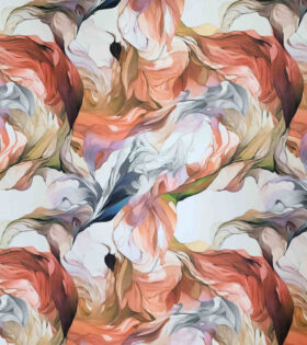 Digital Printed Duchess Satin - Abstract