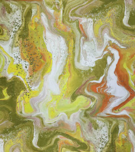 Digital Printed Duchess Satin - Abstract