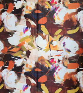 Digital Printed Duchess Satin - Floral