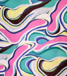 Digital Printed Duchess Satin - Abstract
