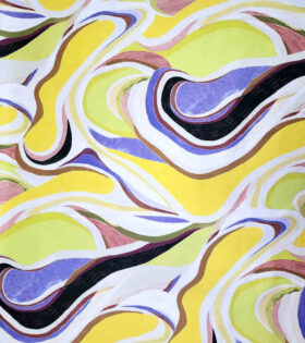 Digital Printed Duchess Satin - Abstract