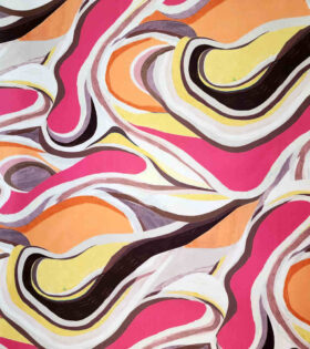 Digital Printed Duchess Satin - Abstract