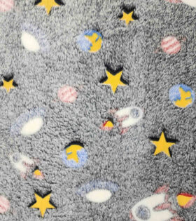 Mongolian Fleece - Glow In The Dark - Space