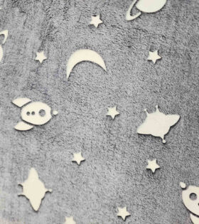 Mongolian Fleece - Glow In The Dark - Space