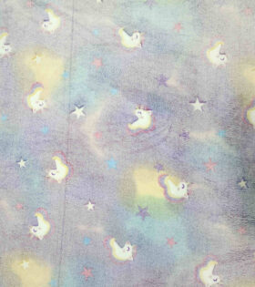 Mongolian Fleece - Glow In The Dark - Unicorn