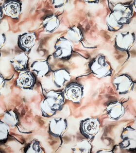 Digital Printed Duchess Satin - Roses