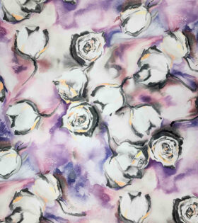 Digital Printed Duchess Satin - Roses