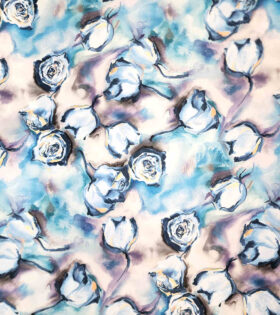 Digital Printed Duchess Satin - Roses