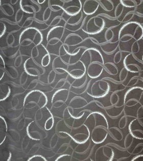 Julia Embossed Foil Satin D#3 - Silver