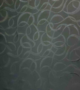 Julia Embossed Foil Satin D#3 - Black