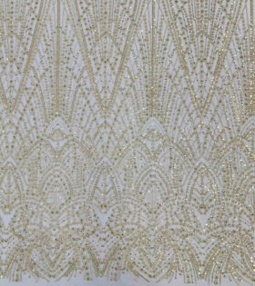 Beaded Romy Evening Tulle - Gold