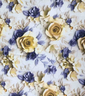 Printed Bon Bon - Roses - Gold