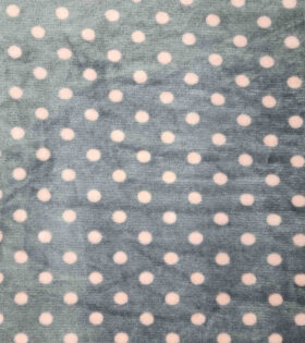 Mongolian Fleece - Polka Dots