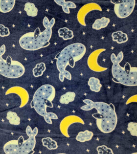 Mongolian Fleece - Whales