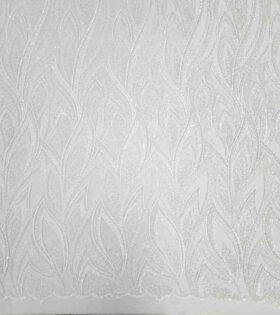 Hazel Beaded Evening Tulle - White