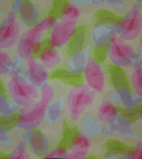 Printed Power Mesh - Abstract - Cerise Pink